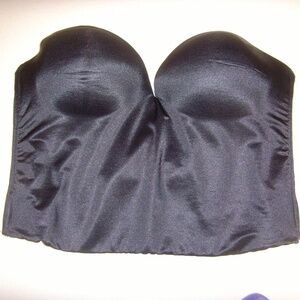 Wonderbra Black Backless Strapless Longline Bra 38C Pre-Owned
